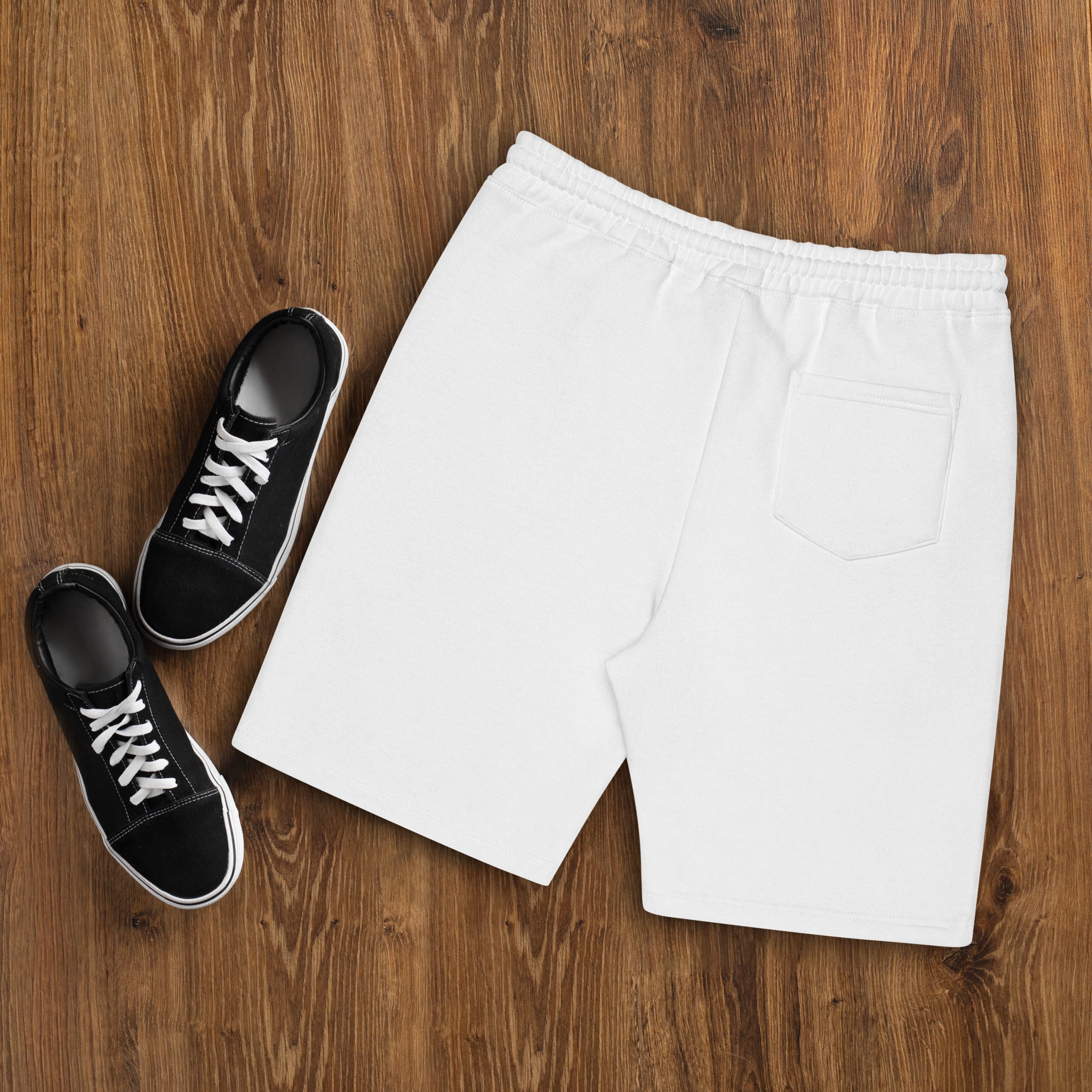 Mens plain best sale fleece shorts